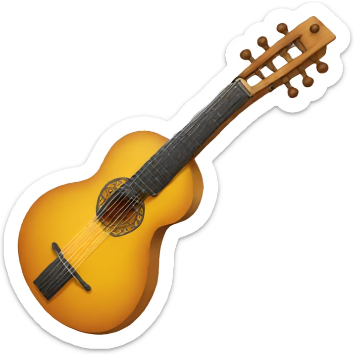 moroccan instrument sticker