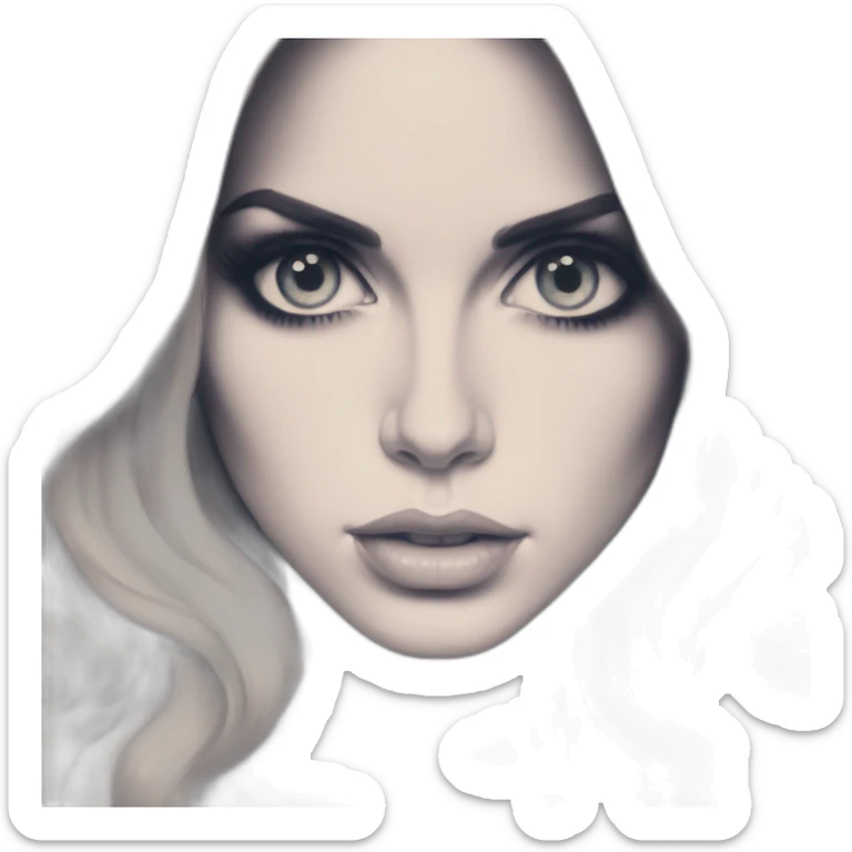 Lana Del Rey “Ultraviolence” album cover. Cruel World. sticker