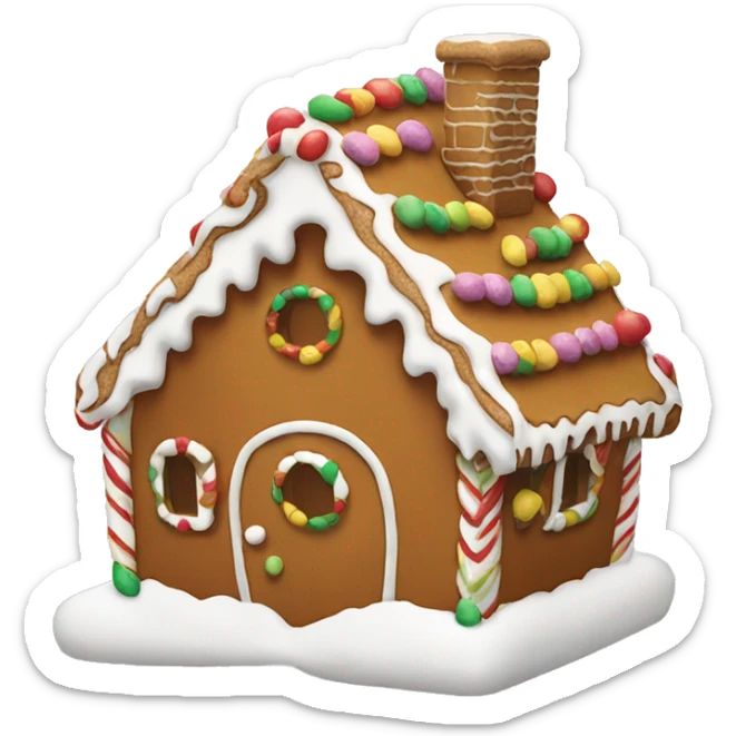 gingerbread house sticker