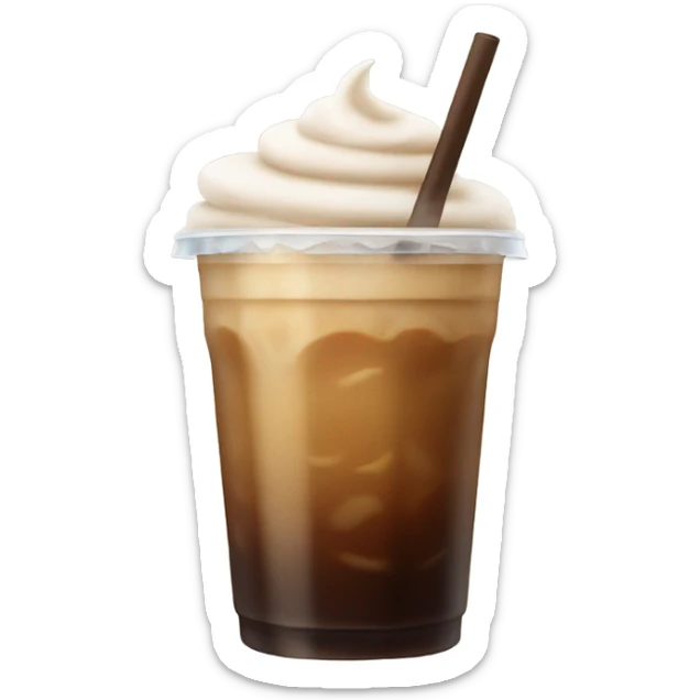 Iced coffee sticker