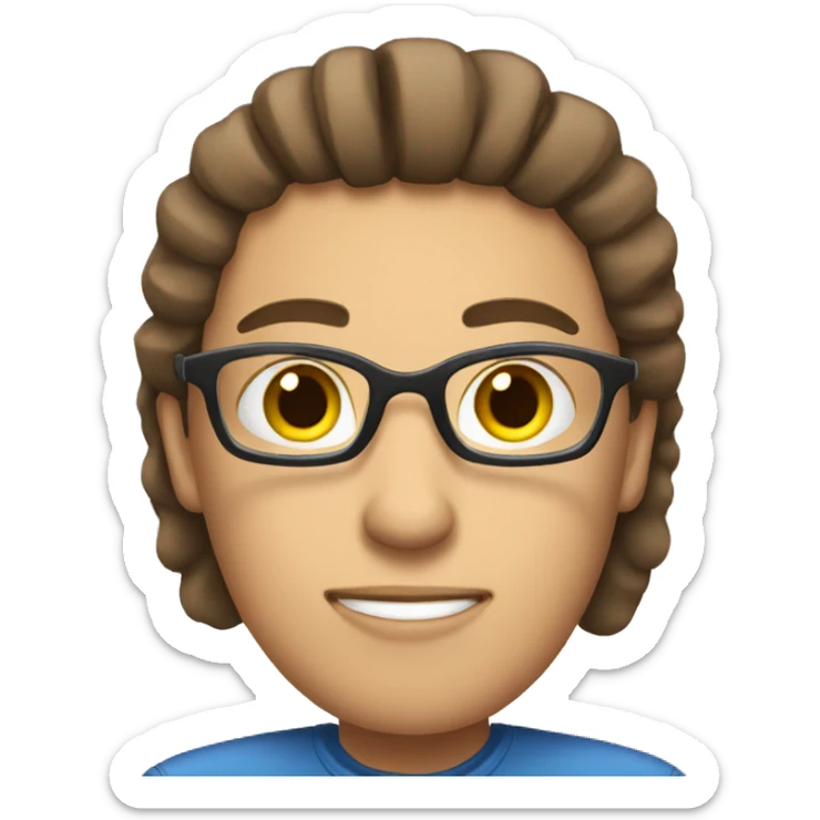 Person in a wheelchair with straight brown hair reading a book sticker