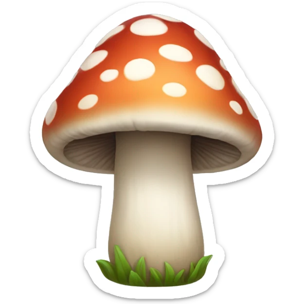 High mushroom sticker