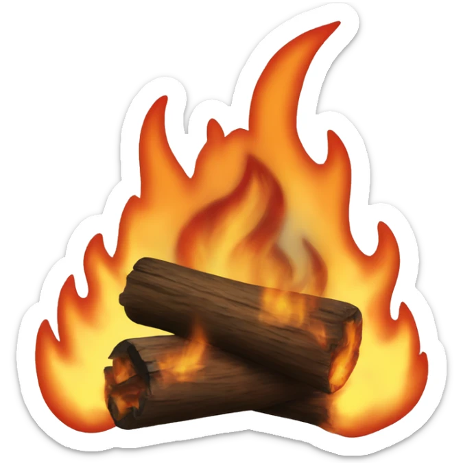Fire sticker