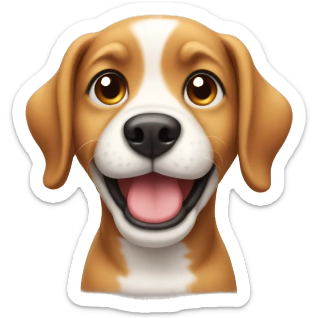 Cute dog sticker