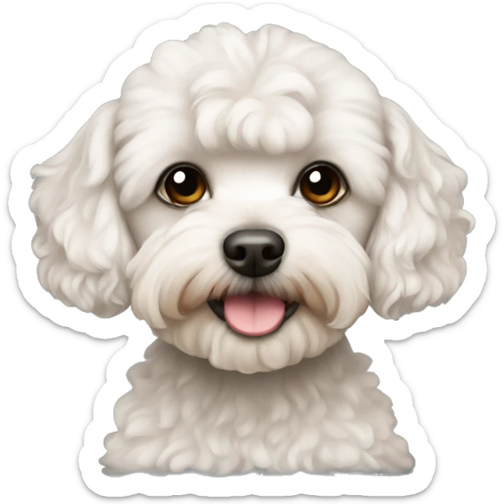 hairless maltipoo sticker