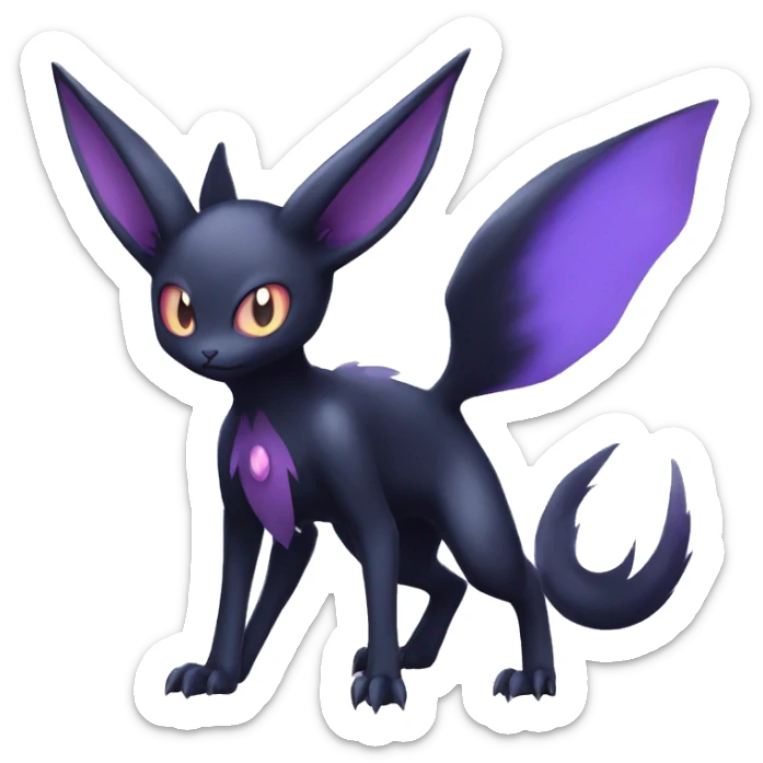 Shiny Dark NoiBat-Espeon-fusion-hybrid full body sticker