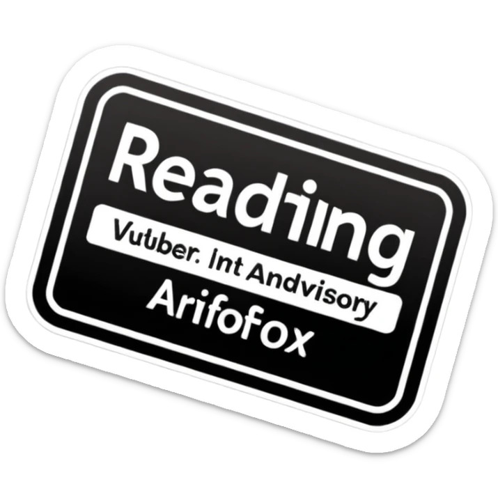 A sticker that reads : “Arifox_vt livestream vtuber hangout” that mimics the “parental advisory explicit content stickers” sticker