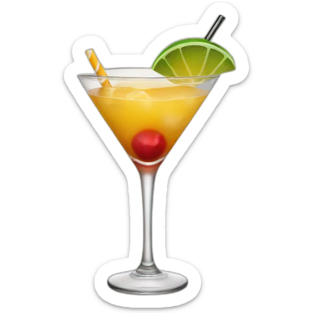 bar cocktail sticker