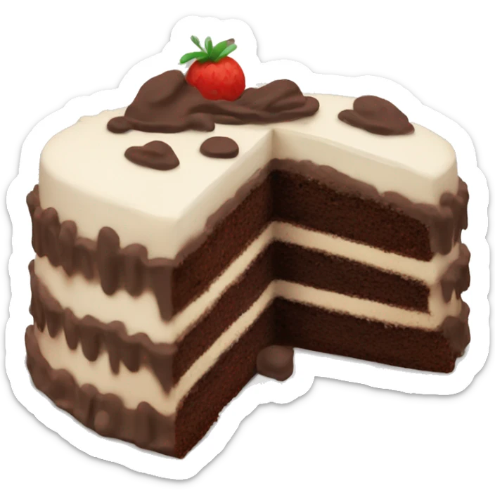 Chocolate cake  sticker