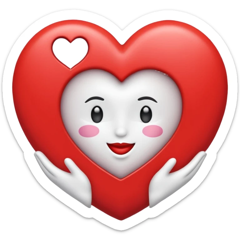 Quiero un emoji de amor y paz con la paloma blanca encerrada en un círculo y un corazón  sticker