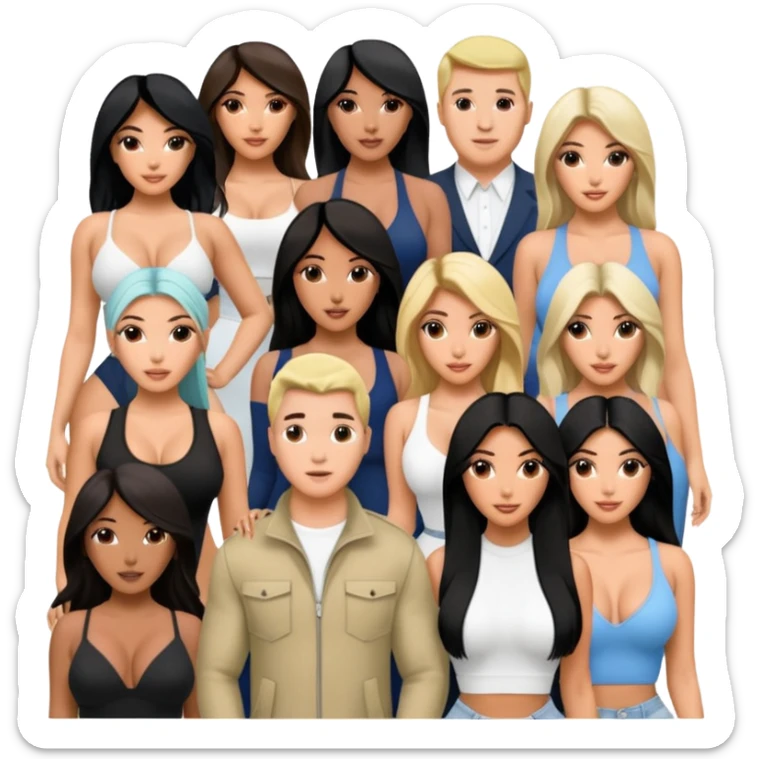 Josh King Madrid JetSet, Tefi Valenzuela, Ana Cheri, Valeria Orsini, Timiree, Kim Kardashian , Kylie Jenner, Narmin Assira, Jamie Maelani, Ashley Flores, Dan Fleyshman, DanielG, Shelby Sapp🔥🔥🔥 sticker