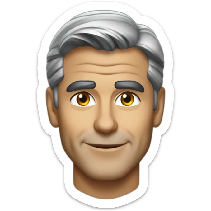 george clooney sticker