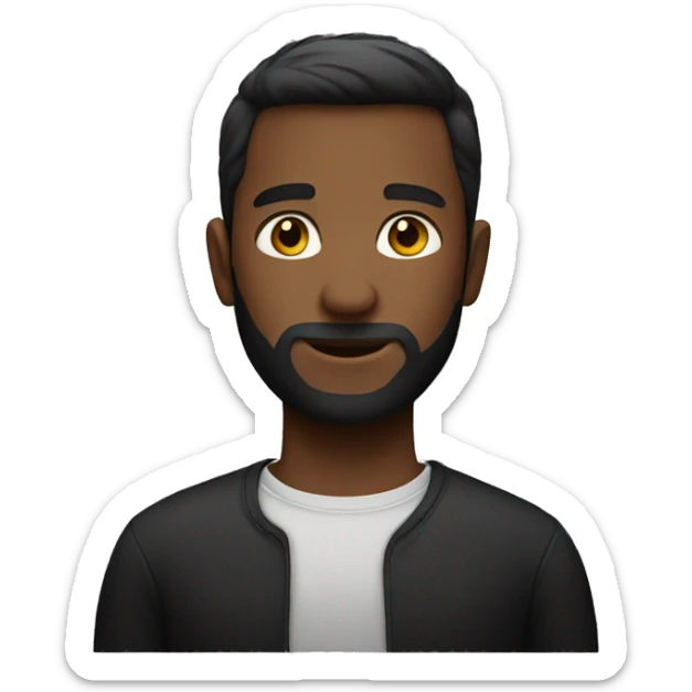 An black shirt  sticker