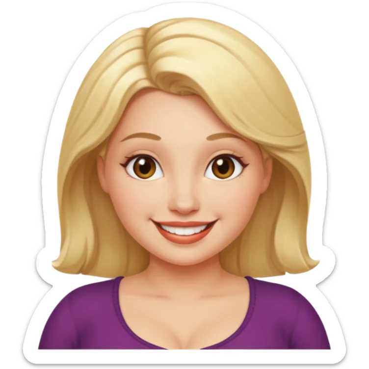 Rubia exuberante sticker