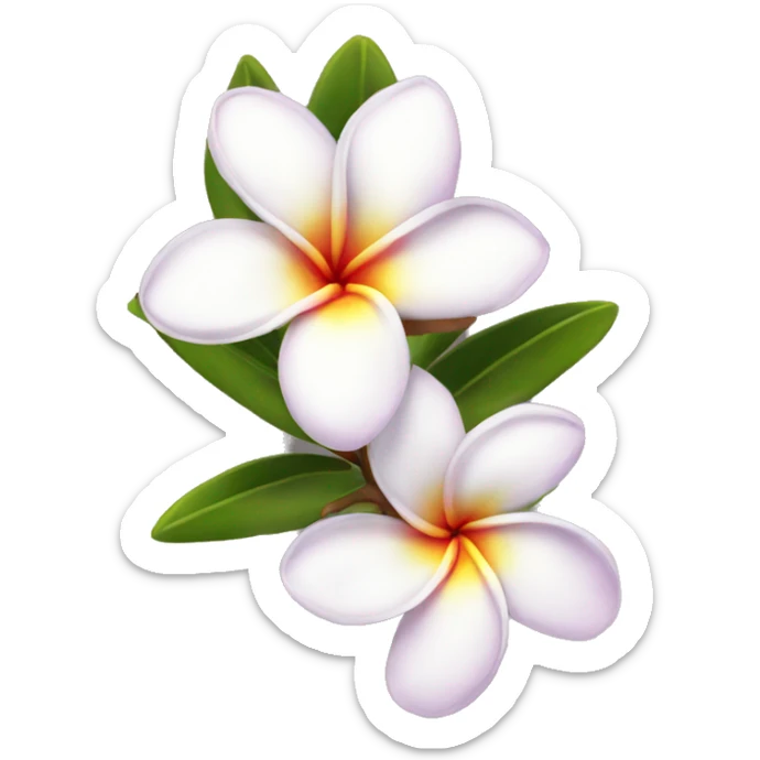 Plumeria sticker