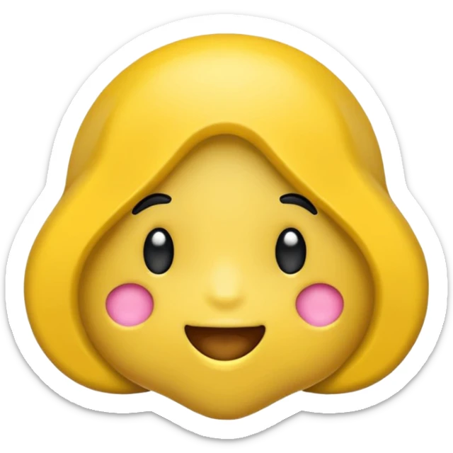 Eu quero criar um emoji de uma chupeta amarela   sticker