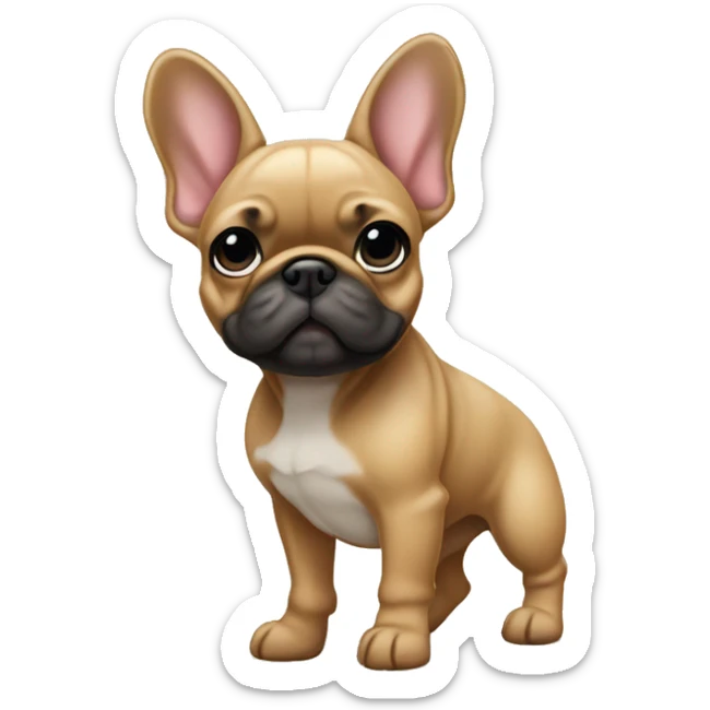 Fawn frenchie standing sticker
