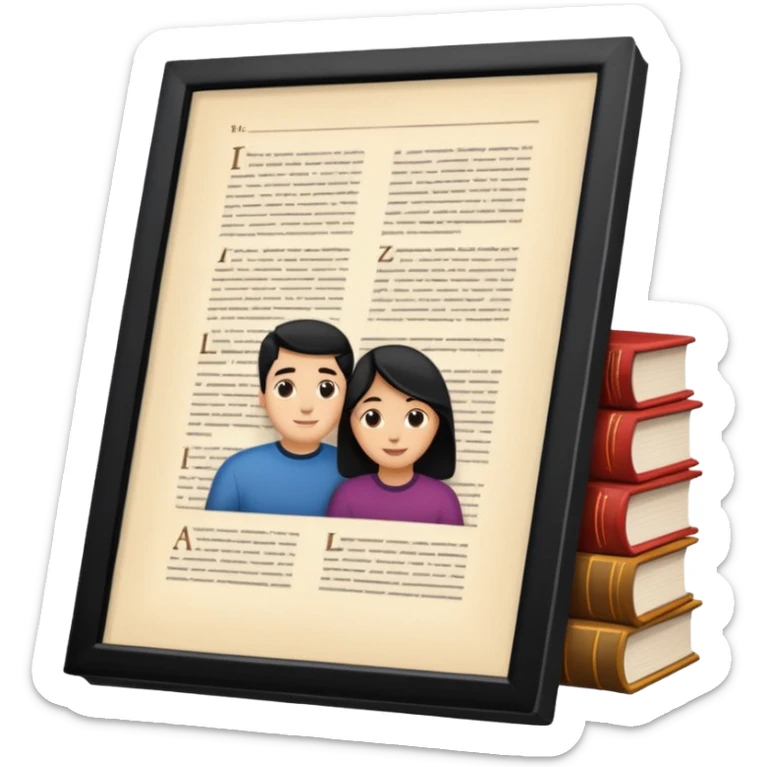 a bunch of people on the cover of a book sticker