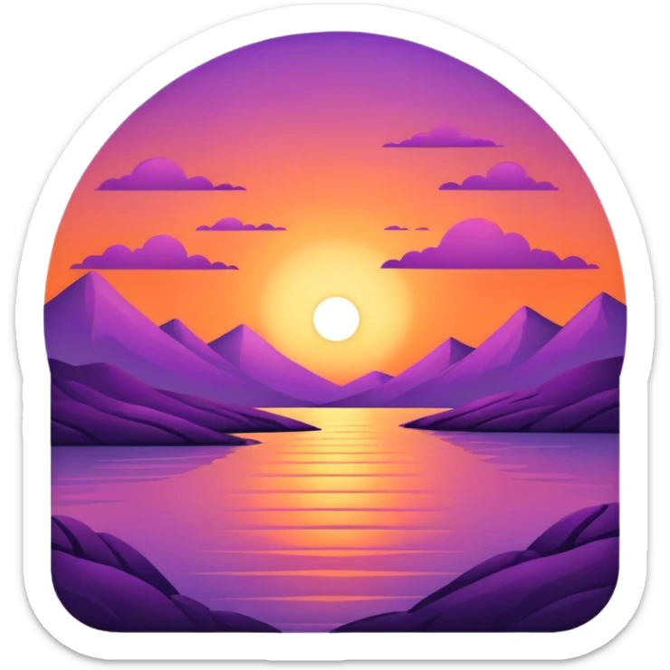 Sunset  sticker