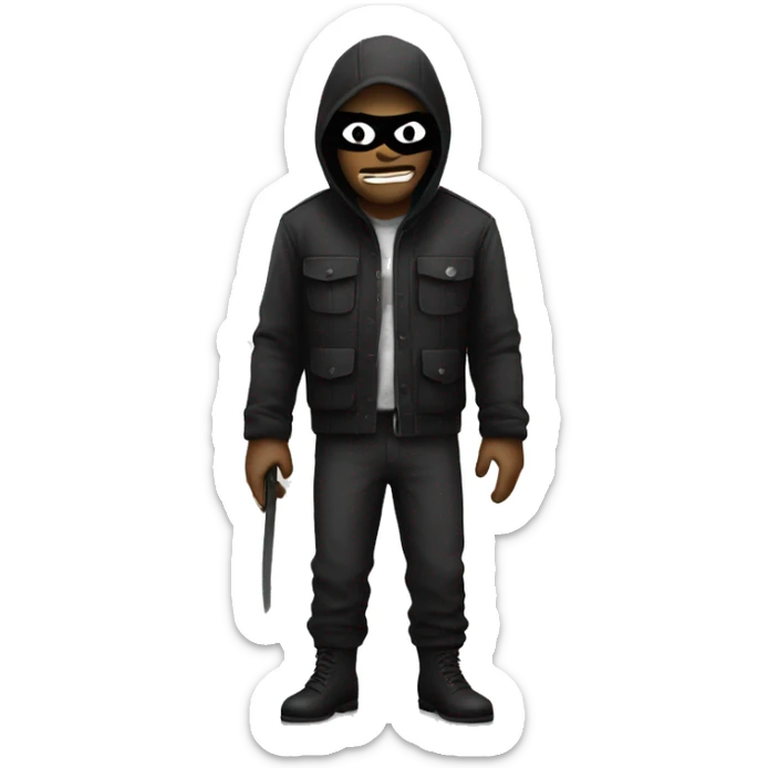 Robber Emoji sticker