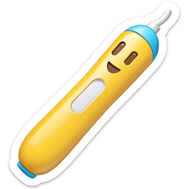 Clash of Clans aesthetic: Cinematic Playful Wii Nunchuk Portrait Emoji, rendered in a 3D vector-style similar to standard emojis with minimal shading and bold, simplified shapes. A compact, distinct form with signature details, softly glowing with a nostalgic gaming charm. Simplified yet unmistakably iconic, highly detailed and consistent, glowing with a soft radiance and high shine. Stylized with a touch of retro gaming magic and a soft glowing outline, capturing the essence of a beloved gaming relic with a friendly, playful manner! sticker
