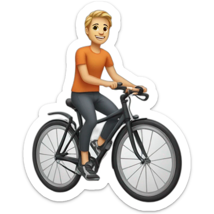 une personne qui se fait percuter en velo sticker