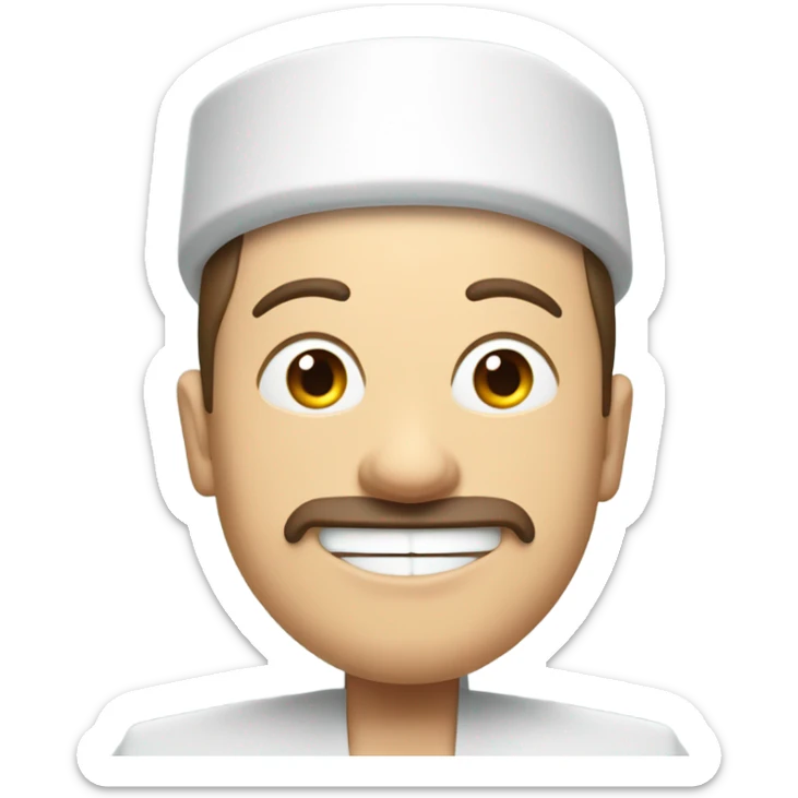 A futuristic cartoon-style man resembling Elon Musk, wearing a traditional Turkish fez, eating a large doner kebab, highly detailed, vibrant colors, 3D style
 sticker