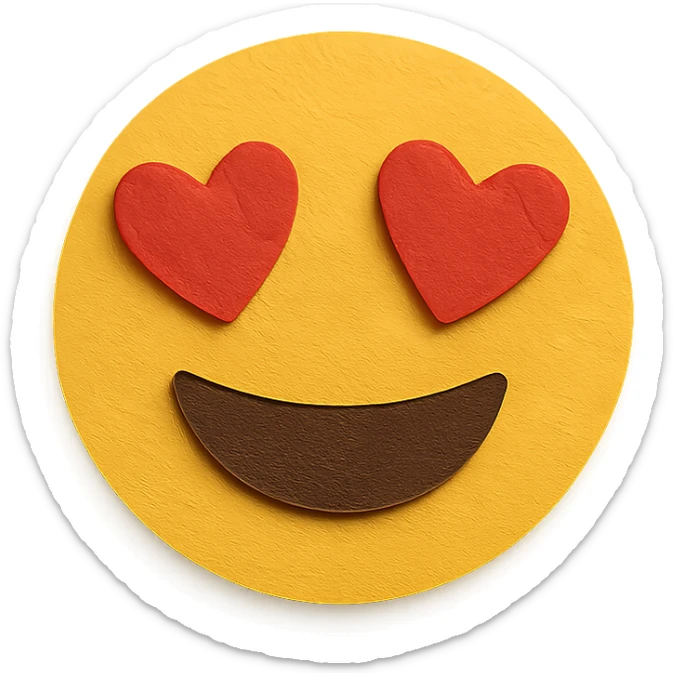 smiling face with heart-eyes sticker
