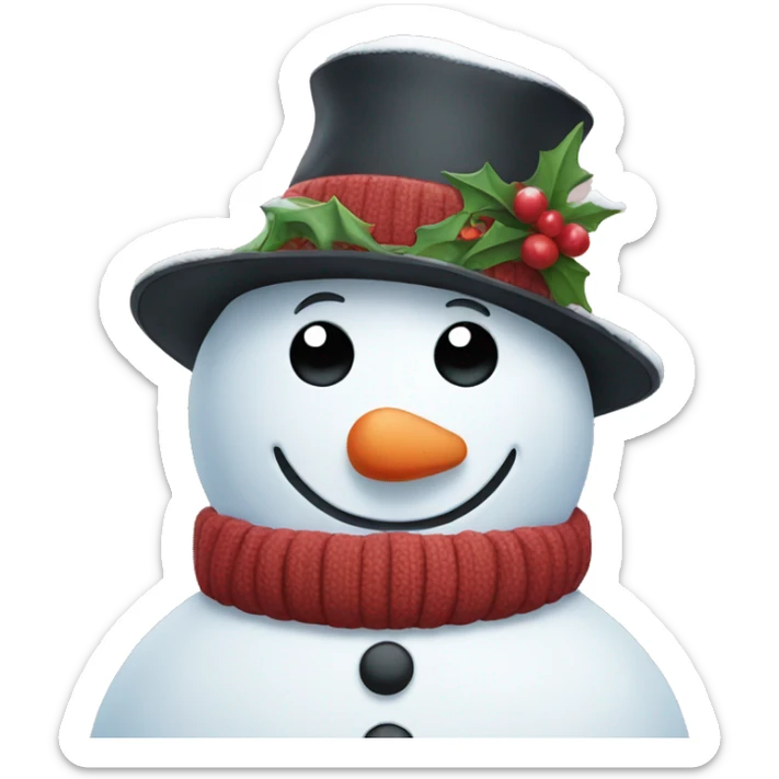 snowman sticker
