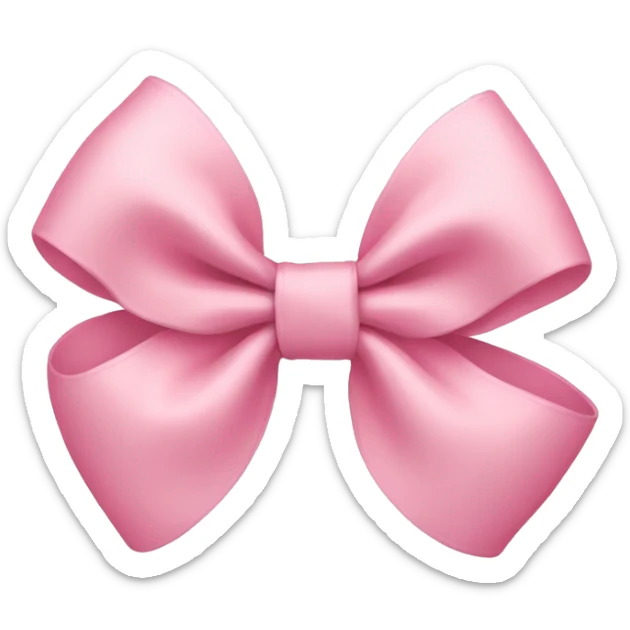 Pastel pink bow sticker