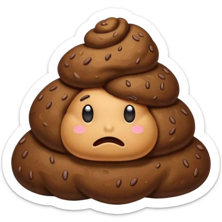 Poop poop sticker