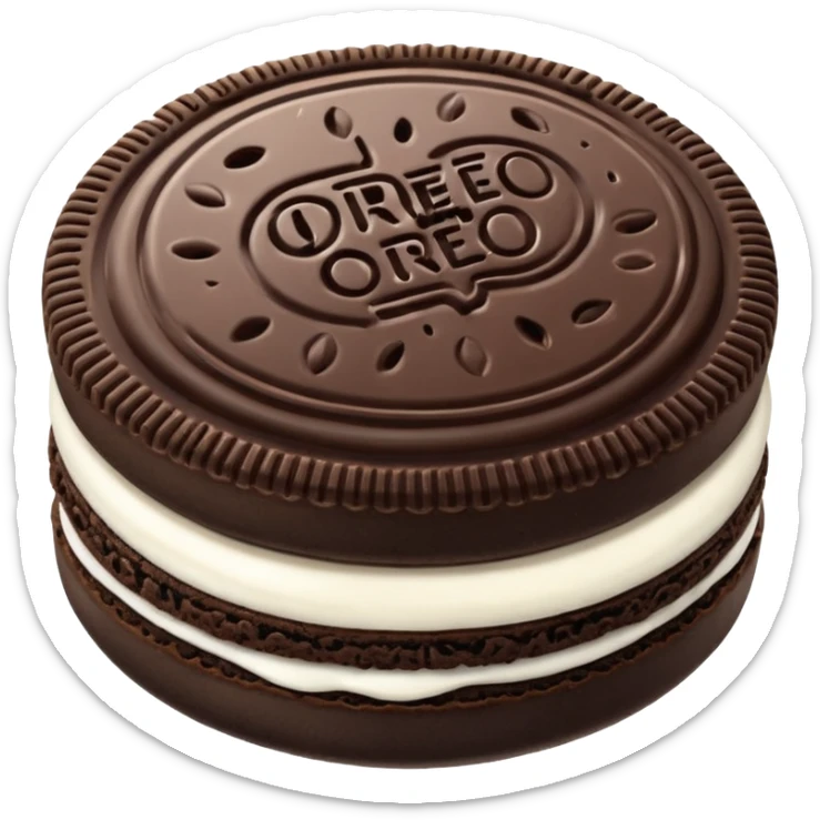i want to create a emoji of one Oreo classic. The original oreo sticker