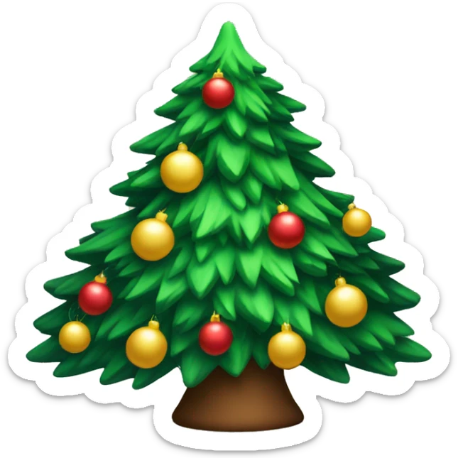 Christmas tree sticker