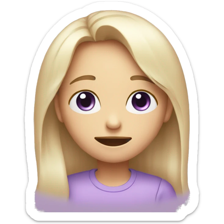 I cry happy faces similar to the one on WhatsApp I want it to contain lilac colors sticker