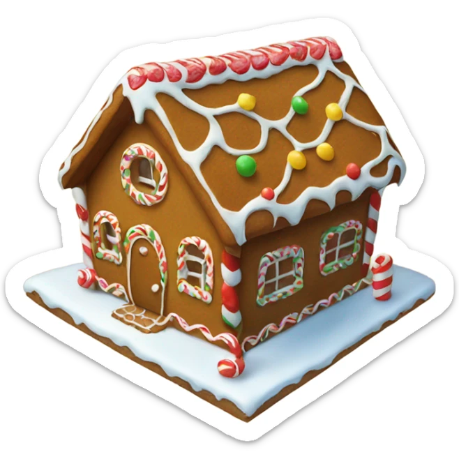 gingerbread house sticker