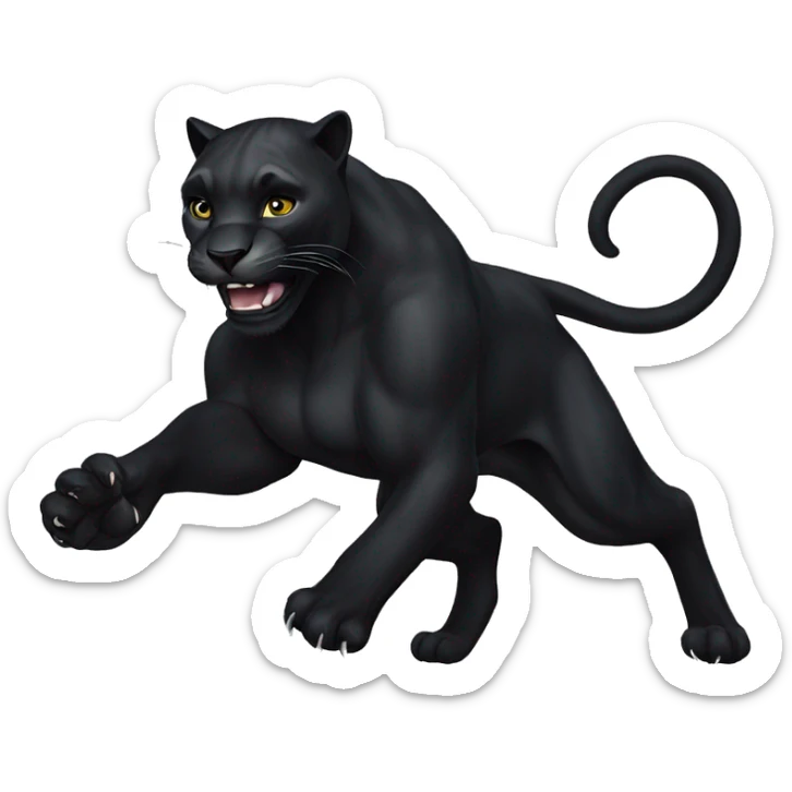 black panther  sticker