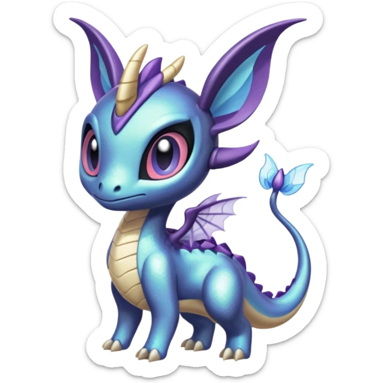 Meloetta-Cresselia-Palkia-Spyro-Toothless-Stitch-Fakémon-creature-hybrid sticker