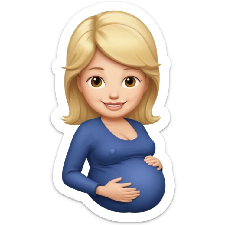 Pregnant Donald trump sticker