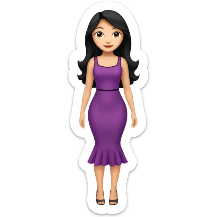 latina baddie, latina woman with great thick body, pretty, full body sticker