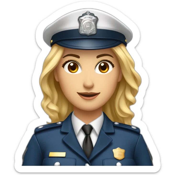 Militaire police gendarmerie femme courire sticker