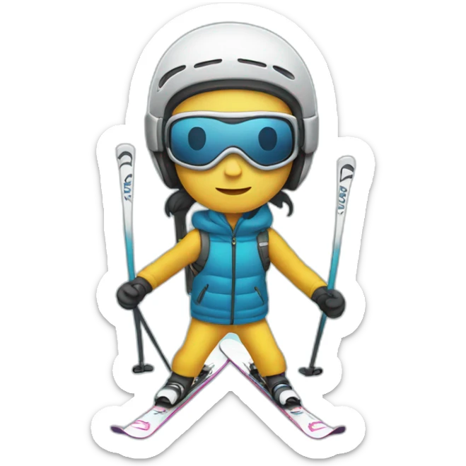 ski sticker