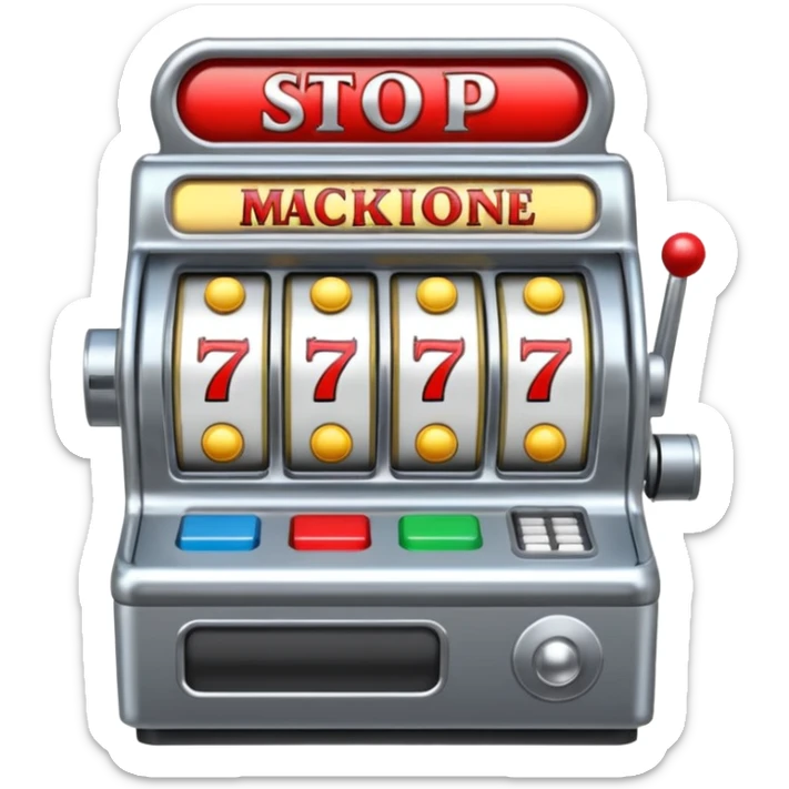 Slot machine, classic, 5 reels, the stop symbols are P-R-O-P-O sticker