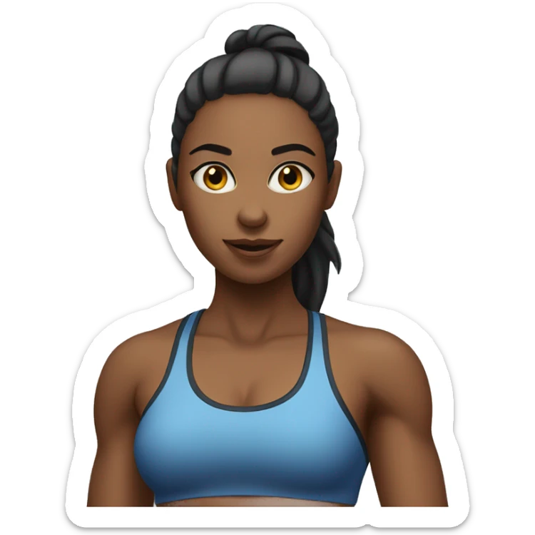 Gym girl sticker