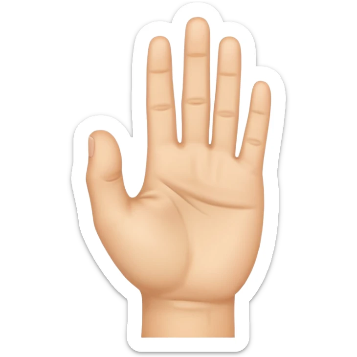 hand emoji showing the Chinese martial arts salute with one fist pressed into the open palm, clear gesture sticker