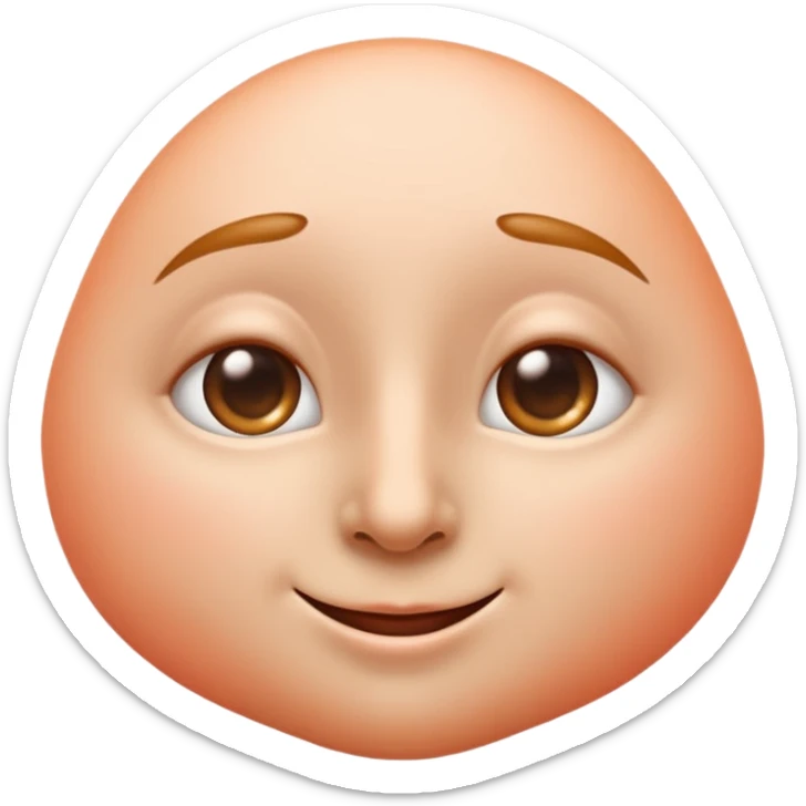 smooth glossy emoji of a human nose with soft peach skin tone, strong highlight on the tip and bridge, gentle gradient from top to bottom, realistic but clean emoji style, soft shadows inside the nostrils, minimal details, centered on a light pastel background

 sticker