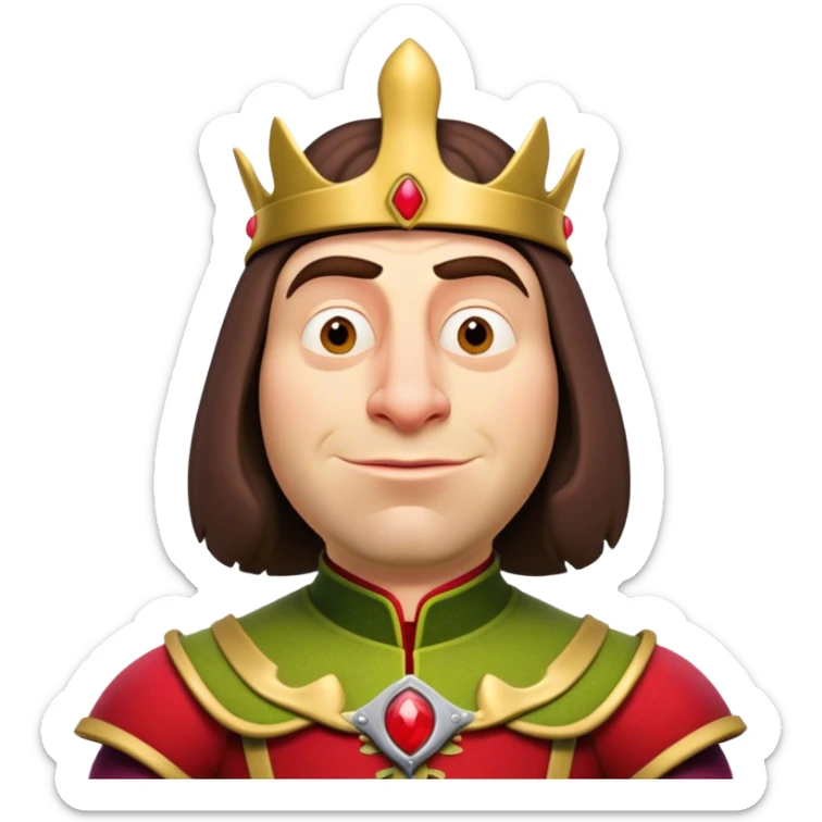 Lord farquaad in shrek movie sticker