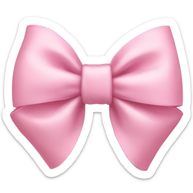 Light pink bow sticker
