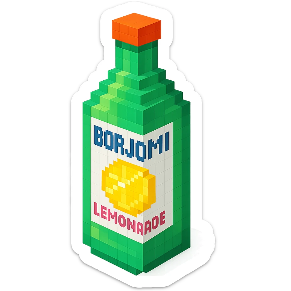 Borjomi lemonade sticker