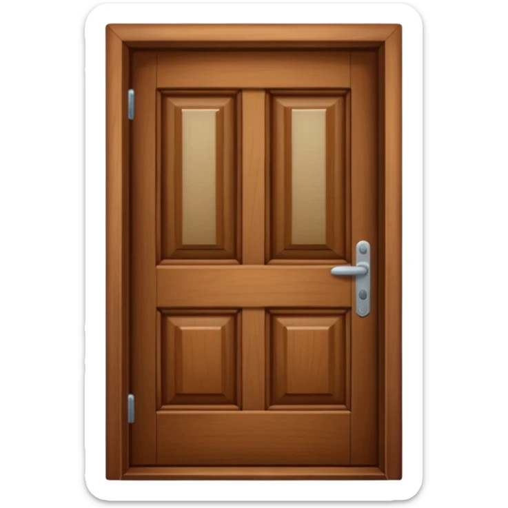 A door emoji in the style of Apple emoji. sticker