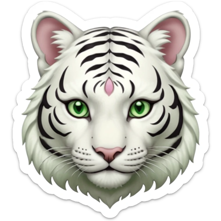 Female white tiger khajiit leader of the umbral rose  sticker